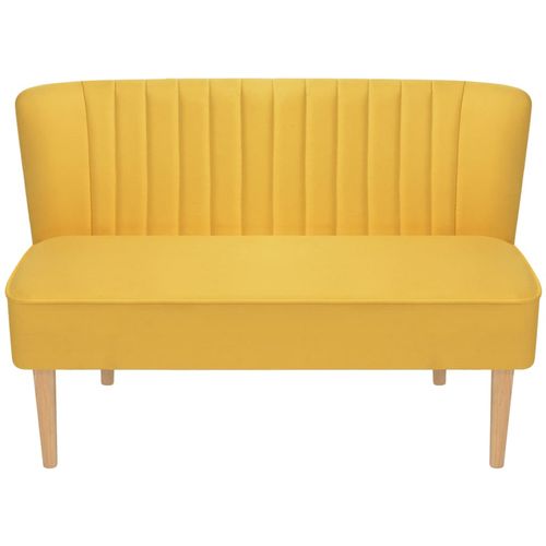 Sofa 117x55,5x77 cm Tkanina Žuta slika 20