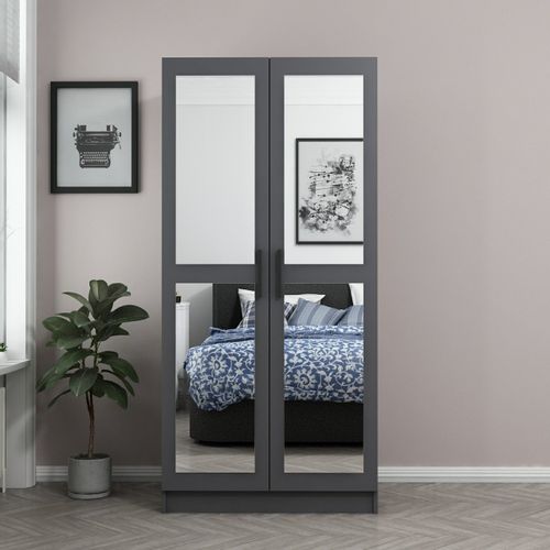 Woody Fashion Garderoba, Kale Mirror Anthracite - 190 slika 2