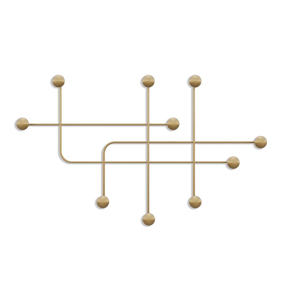 Metal wall hook Samara-A, colour: gold slika 4