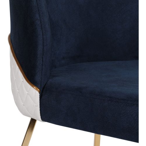 Woody Fashion Set stolica (2 komada), Zlato Tamno plava, Madrid 138 slika 6