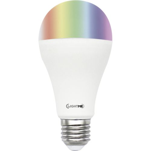 LightMe LM85194 LED Energetska učinkovitost 2021 F (A - G) E27 oblik kruške 8.8 W = 66 W RGBw (Ø x D) 60 mm x 114 mm mijenjanje boja, prigušivanje osvjetljenja, uklj. daljinski upravljač 1 St. slika 3