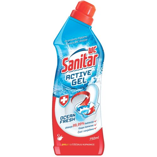 Sanitar WC Active Gel Ocean Fresh 750 ml slika 1