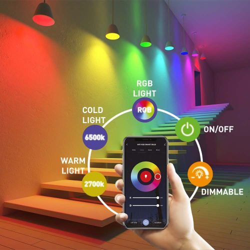 TELLUR SMART WIFI LED BULB E27, 9W, BIJELA/TOPLA/RGB, DIMMER slika 4