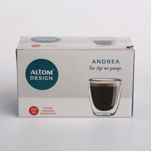 Altom Design čaše Andrea s dvostrukim stijenkama i dnom, 300 ml (set od 2 čaše) -  0103008130 slika 2