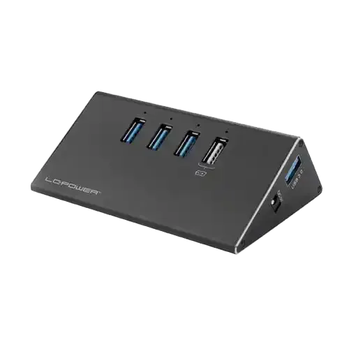 USB Hub 3.0 LC Power LC-HUB-ALU-2B-4 Aluminium slika 1