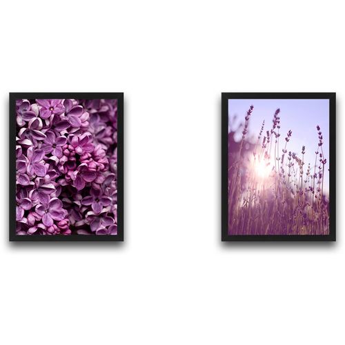 Wallity Uokvirena slika (2 komada), Purple Set slika 2