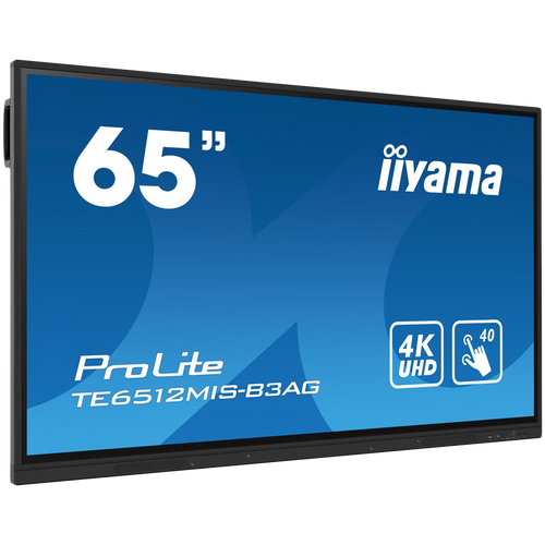 IIyama TE6512MIS-B3AG is an exceptional 4K UHD interactive display designed by iiyama to enhance collaboration, communication, and engagement. With key features like Zero Airgap LCD screen eliminating parallax, PureTouch-IR, iiWare 10 with Android 11, WiFi slika 2