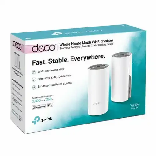 TP-Link Deco E4 Mesh WiFi sistem 2 rutera u pakovanju slika 2