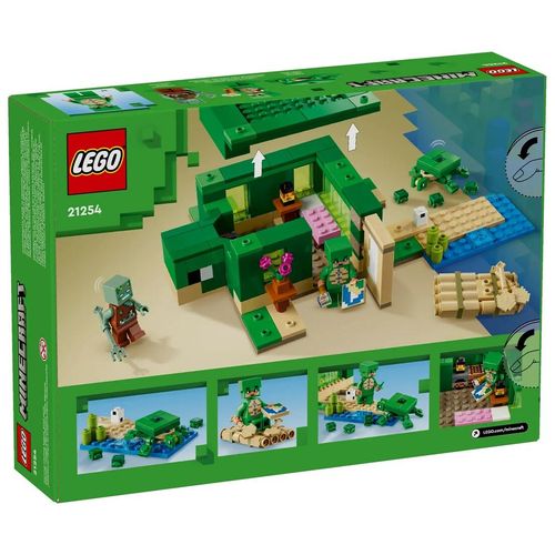 Playset Lego 21254 Minecraft Turtle Beach House slika 2