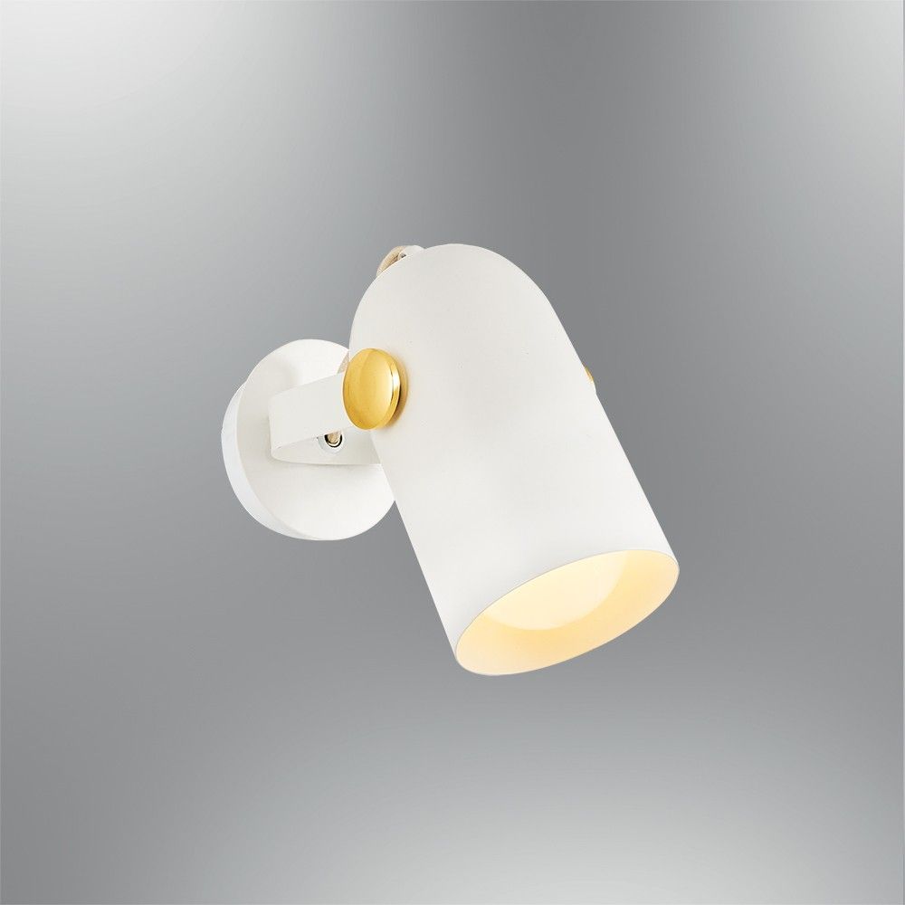 L1562 - Bijela Zidna Lampa slika 1