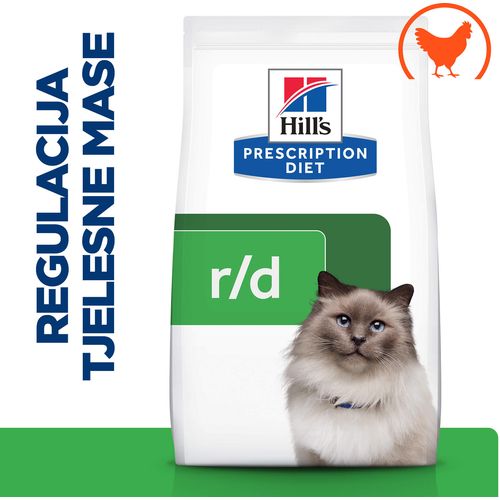 Hill's Prescription Diet r/d Weight Loss Hrana za Mačke s Piletinom, 1,5 kg slika 1