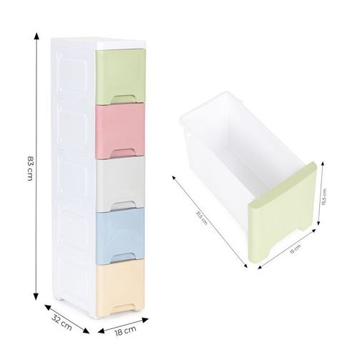 Modern Home Organizator 5 ladice Multicolor slika 2