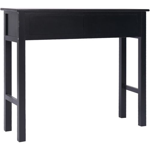 Konzolni stol crni 90 x 30 x 77 cm drveni slika 4
