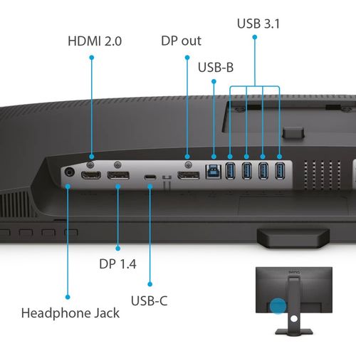 BENQ 27 inča PD2705Q QHD IPS LED Dizajnerski monitor slika 7