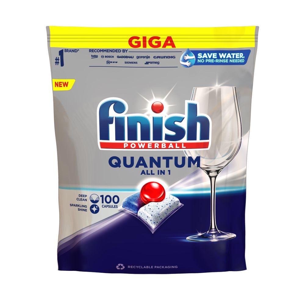 Finish Quantum tablete za mašinsko pranje suđa All in One 100 kom slika 1