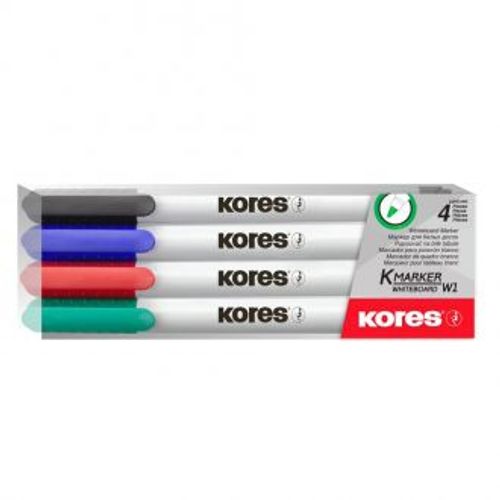 Flomaster Kores, marker za bijelu ploču, 22840, 1 mm, 4/1 etui slika 1