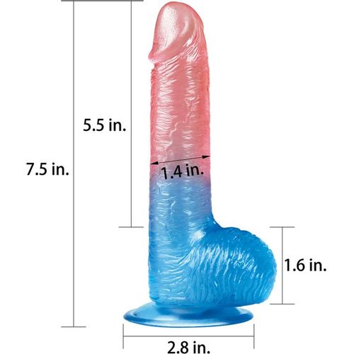 Lovetoy Dazzle Studs dildo 19cm slika 3