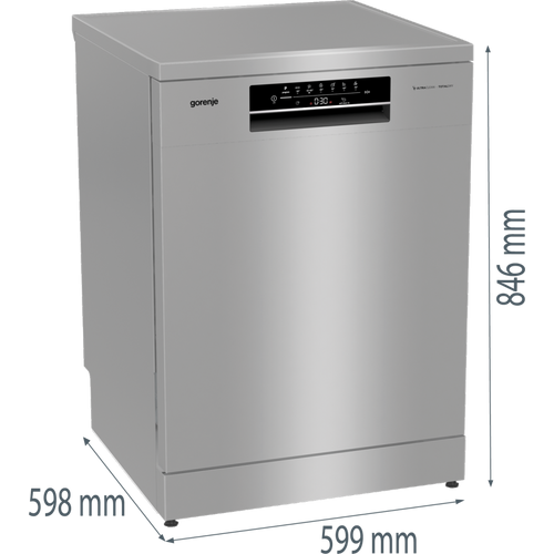 Gorenje GS642D61X Samostojeća mašina za pranje sudova, 14 kompleta, TotalDry, Total AquaStop, Širina 59.9 cm slika 4