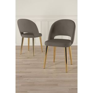 Set Stolica (4 Komada) Pane - Boje: Kapučino, Zlatni Kapučino