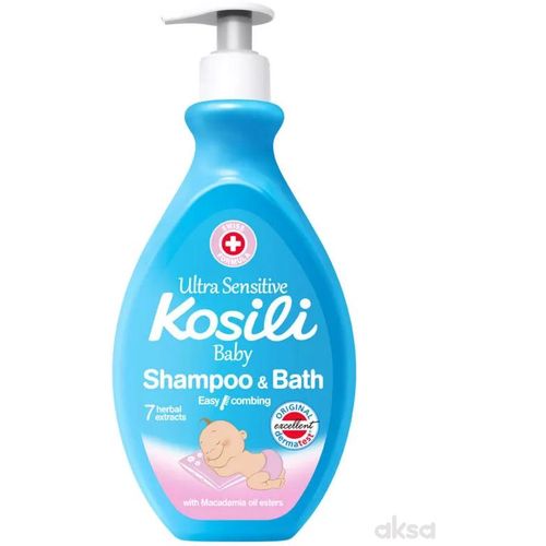 KOSILI Baby šampon i kupka plava sa pumpicom 400ml slika 1