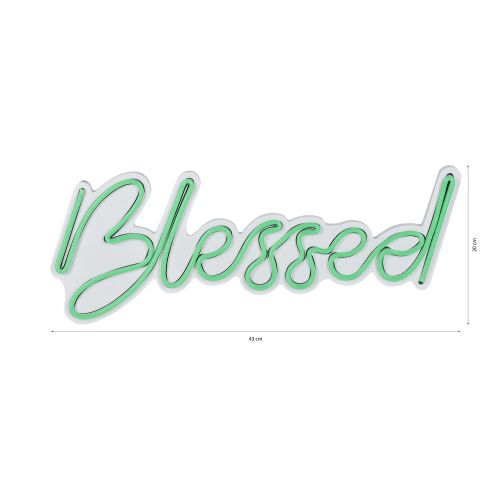 Wallity Ukrasna plastična LED rasvjeta, Blessed - Green slika 15