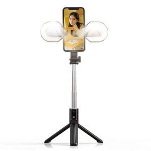 SELFIE STICK MINI - S ODVOJIVIM BLUETOOTH DALJINSKIM UPRAVLJAČEM STATIVOM I 2 LED SVJETLA - P40S-M CRNI