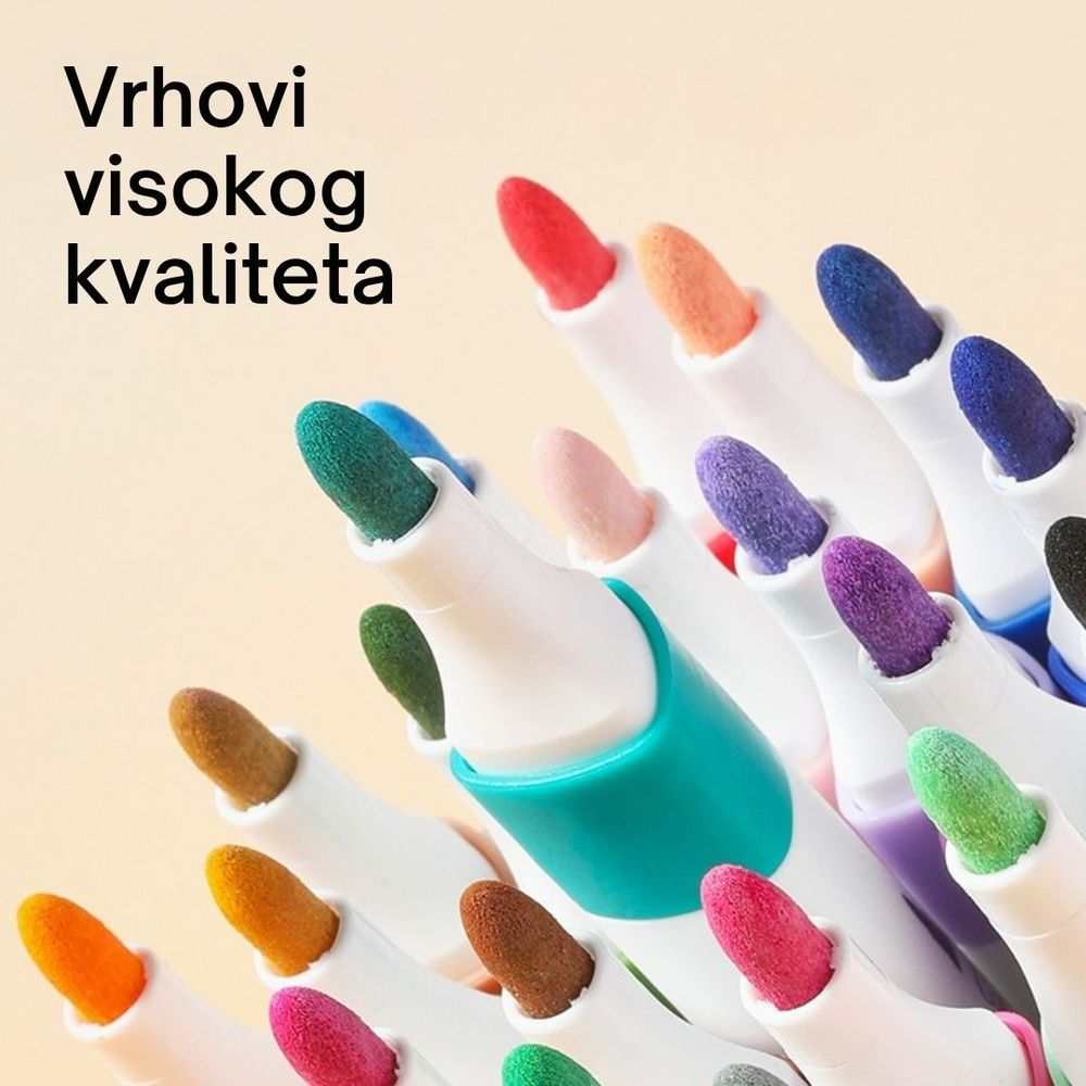 AKRILNI MARKER DELI CRNI COLOR EMOTION EC193A-Black slika 2