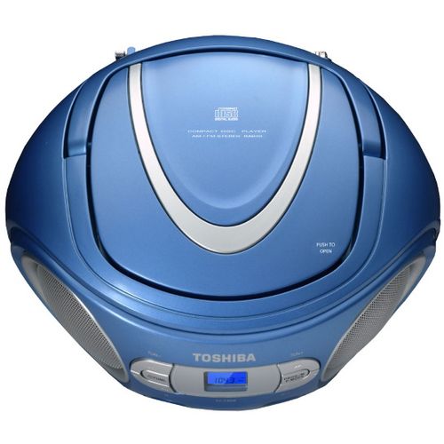 TOSHIBA boombox, FM, CD, LCD, DC + baterije, plavi TY-CRS9 slika 3