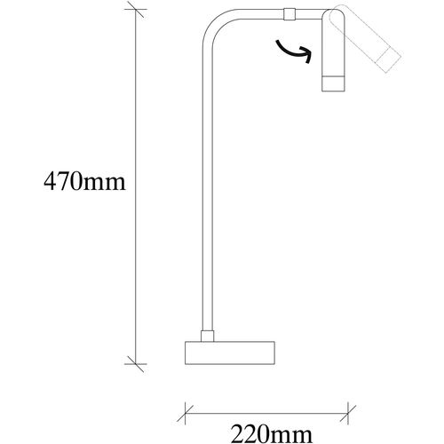 Opviq Stolna lampa, 892OPV1126 slika 3