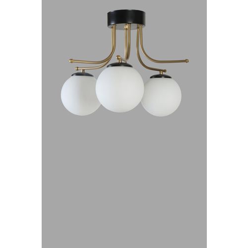 Roma 3 Lü Siyah Beyaz Camlı Avize Black
White Chandelier slika 3