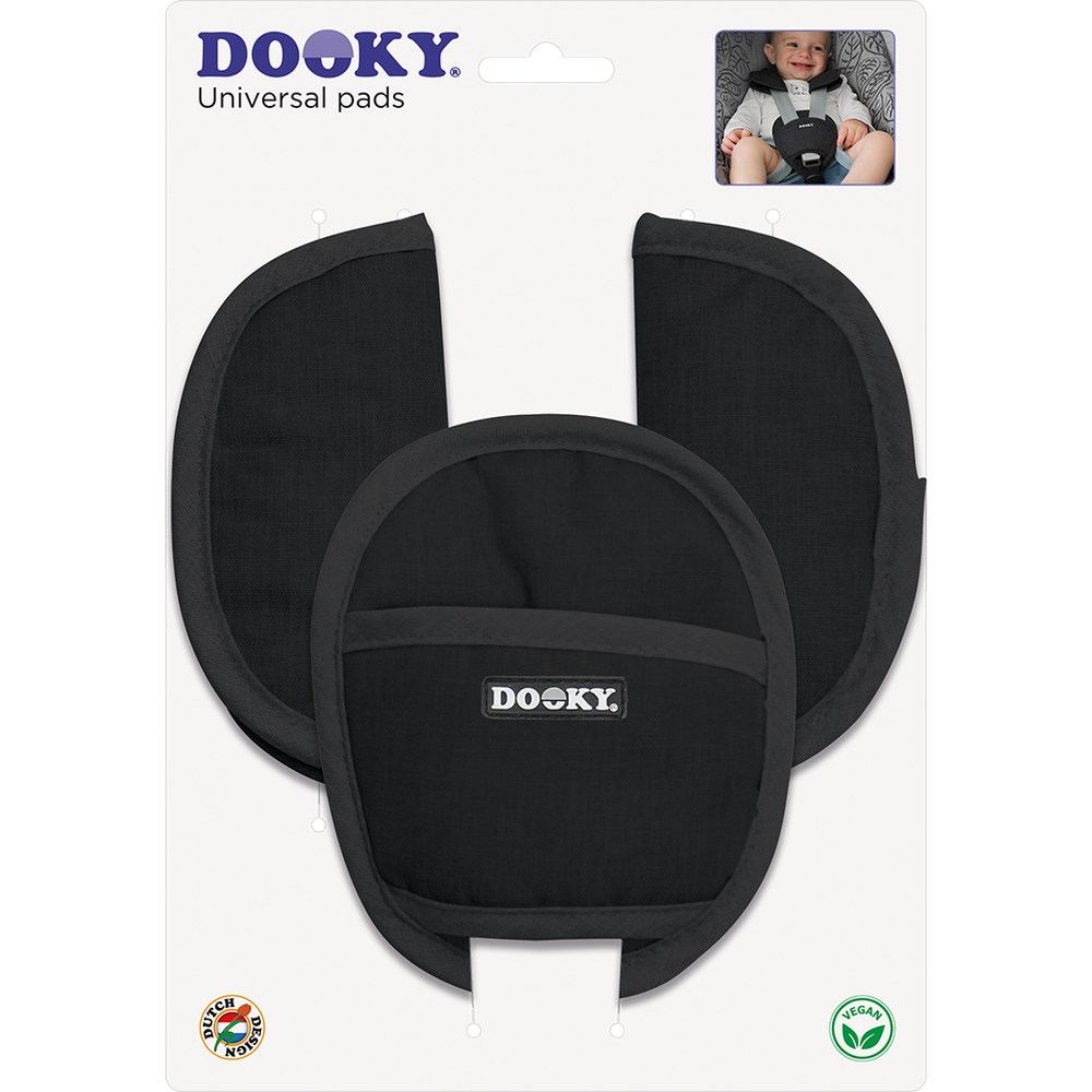 Dooky komplet zaštita za pojaseve autosjedalice - Black Uni slika 2