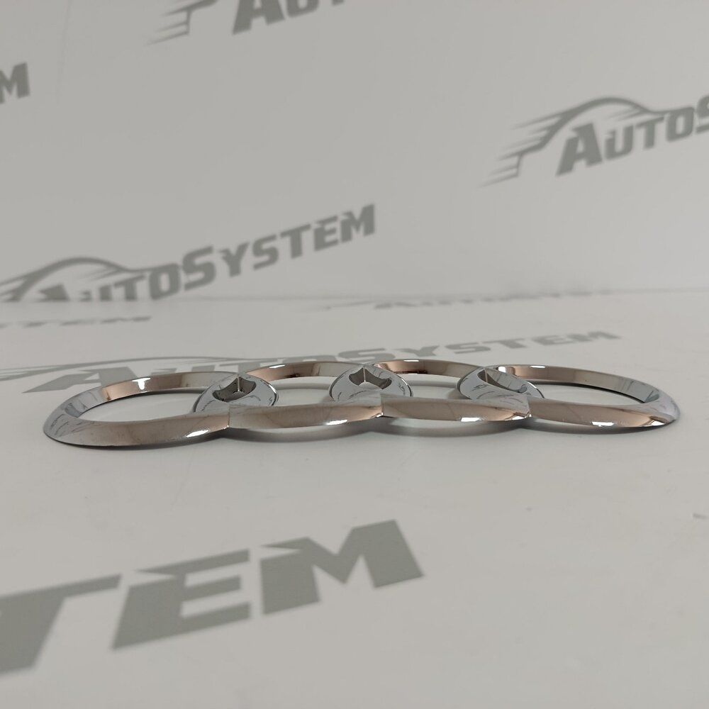 PLASTIČNA OZNAKA AUDI HROM 19,3x6,8cm (KONVEKSNA, SAMOLJEPLJIVA) slika 2