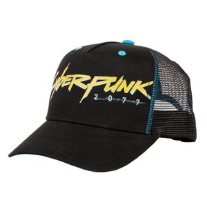 JINX CYBERPUNK 2077 CYBERPUNKER TRUCKER HAT BLACK/BLUE