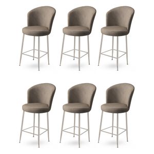 Alte - Chrome Barske Stolice za Cappuccino (Set od 6 komada)