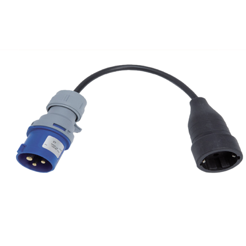 Famatel Adapter, industrijski utikač / schuko utičnica, IP40, 25cm - 13000 slika 1