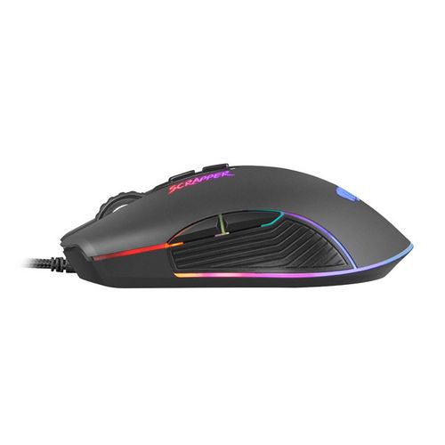 Natec NFU-1699 FURY SCRAPPER, Gaming Optical Mouse 500-6400 DPI, RGB LED, 7 Buttons, USB, Black, Cable 1,6 m slika 3