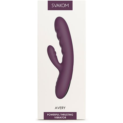 Svakom - Avery Powerful Thrusting Vibrator Lilac slika 6