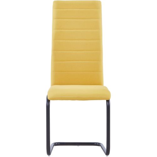Konzolne blagovaonske stolice od tkanine 6 kom žute slika 37