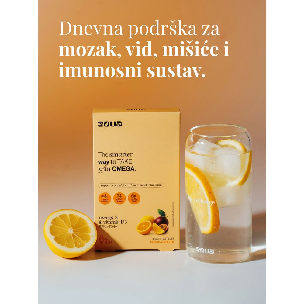 EQUA, Omega-3 pastile, za svakodnevnu podršku mozgu, srcu, imunitetu, 30 komada slika 2