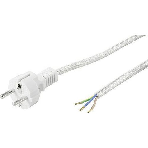 Basetech 611998 struja priključni kabel  bijela, siva 3.00 m slika 2
