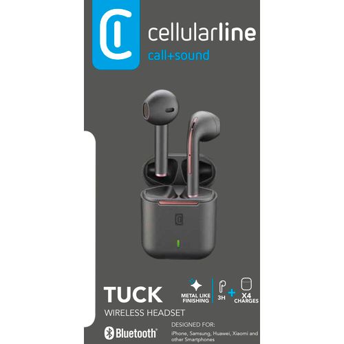 Cellularline slušalice BT TWS Tuck black slika 5