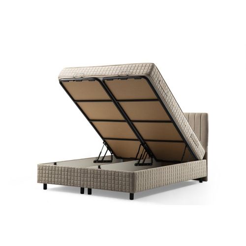 Safir Set 90 x 190 - Brown Brown Single Mattress, Base & Headboard slika 4