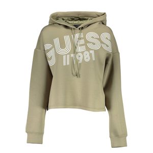 GUESS JEANS SWEATSHIRT WITHOUT ZIP WOMAN GREEN