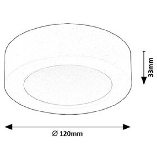 Rabalux Shaun2 ugradna plafonska lampa 120mm  71198 slika 2