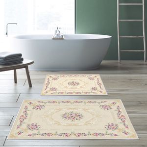 Kt484 Multicolor Bathmat Set (2 Pieces)