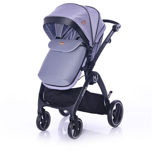 LORELLI ADRIA Kolica Grey 2u1 SET: Košara + Putna Torba + Zimska Navlaka (do 15 kg) slika 8