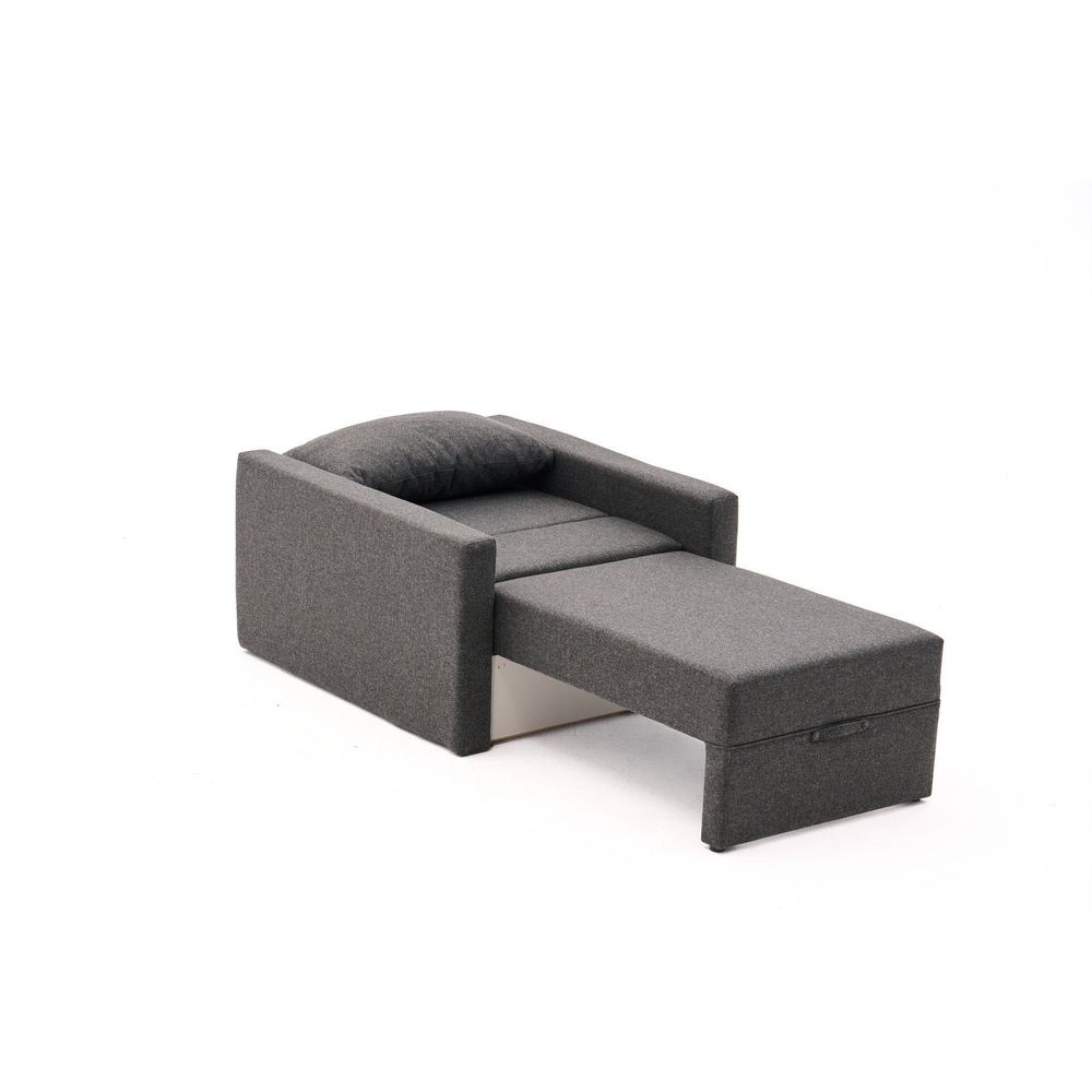 Sofa na razvlačenje za jednu osobu Saros - antracit slika 5