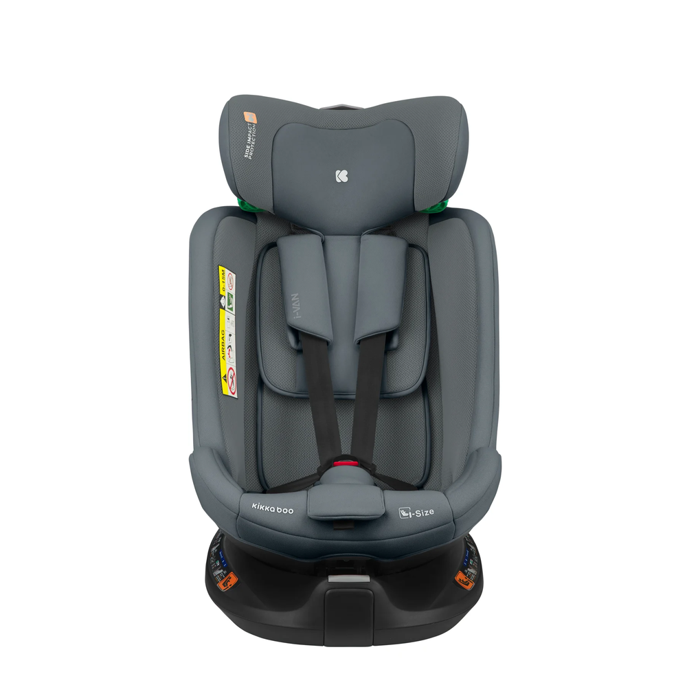Kikka Boo Rotirajuća autosjedalica 40-150Cm I-Van i-Size Isofix, Dark Grey slika 3