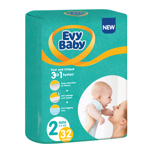 Evy Baby jednokratne pelene 3 u 1 sistem Standard slika 1