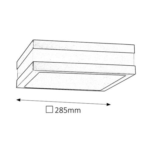 Rabalux Stuttgart spoljna 285x285 2x11W inox IP44 Spoljna rasveta slika 2